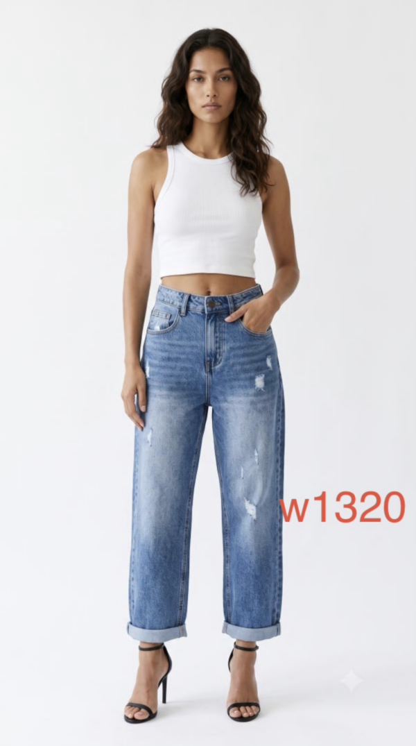 Spodnie damskie jeansy Roz XS-XL, 1 Kolor Paczka 10 szt