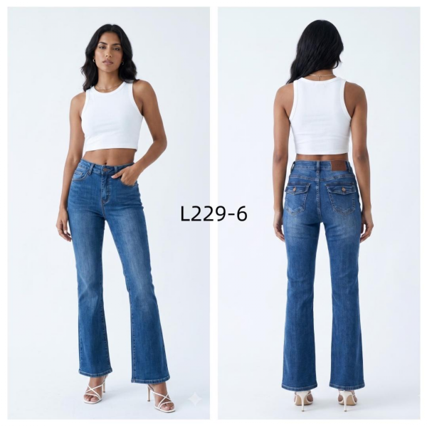Spodnie damskie jeansy Roz XS-XL, 1 Kolor Paczka 10 szt