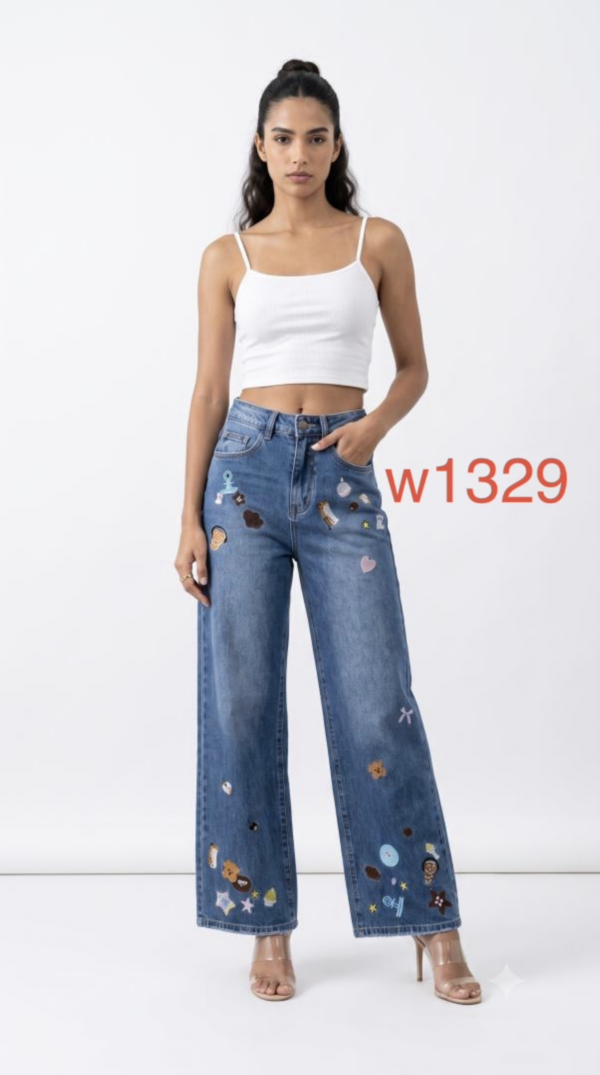 Spodnie damskie jeansy Roz XS-XL, 1 Kolor Paczka 10 szt