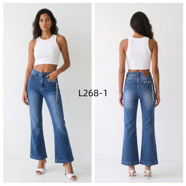 Spodnie damskie jeansy Roz XS-XL, 1 Kolor Paczka 10 szt