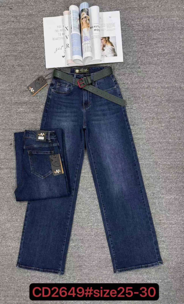 Spodnie damskie jeansy Roz 25-30, 1 Kolor Paczka 10 szt