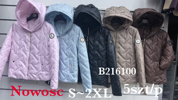 Kurtki damskie cienki Roz S-2XL, 1 Kolor Paczka 5 szt
