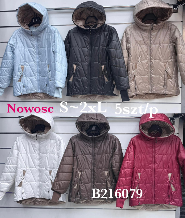 Kurtki damskie cienki Roz S-2XL, 1 Kolor Paczka 5 szt