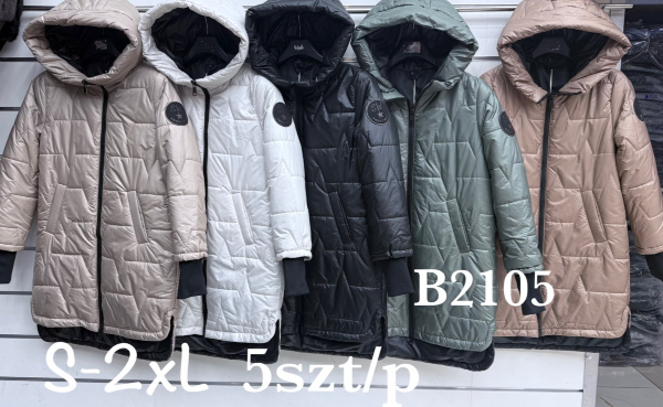 Kurtki damskie cienki Roz S-2XL, 1 Kolor Paczka 5 szt