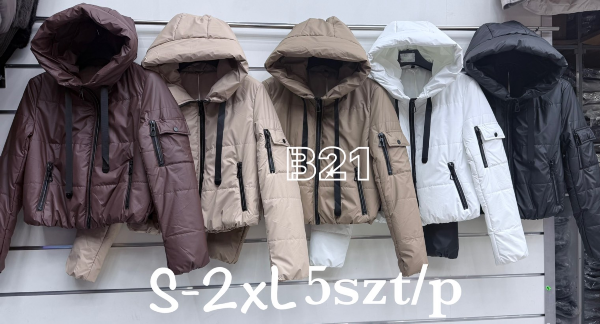 Kurtki damskie cienki Roz S-2XL, 1 Kolor Paczka 5 szt