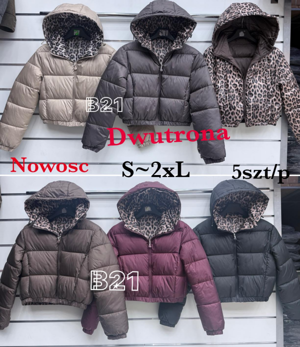 Kurtki damskie cienki Roz S-2XL, 1 Kolor Paczka 5 szt