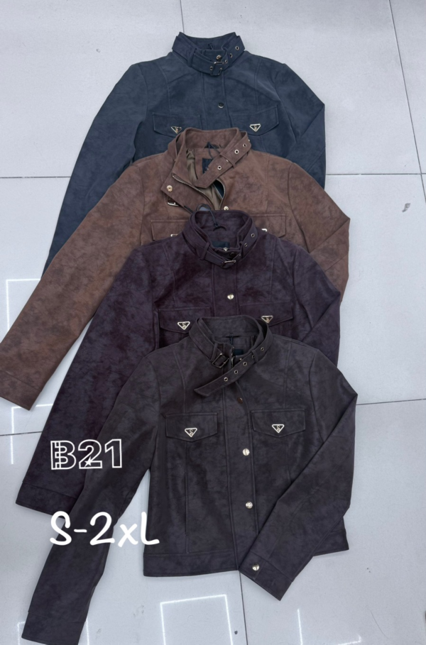 Kurtki damskie skórzana Roz S-2XL, 1 Kolor Paczka 5 szt