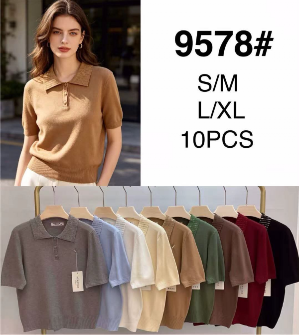 Bluzki damskie Roz S/M-L/XL, Mix Kolor Paczka 10 szt