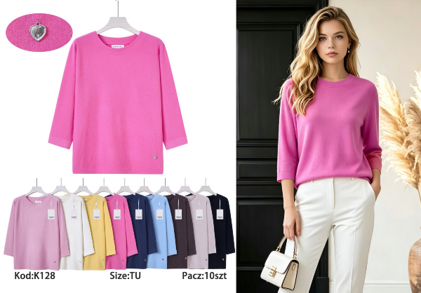 Bluzki damskie Roz Standard, Mix Kolor Paczka 10 szt