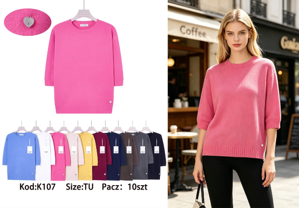 Bluzki damskie Roz Standard, Mix Kolor Paczka 10 szt