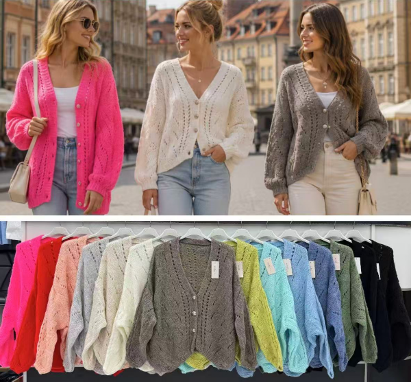 Narzutki damskie (Włoskie produkt) Roz Standard, Mix Kolor Paczka 5 szt