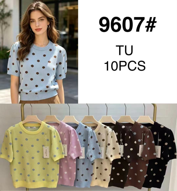 Bluzki damskie Roz Standard, Mix Kolor Paczka 10 szt