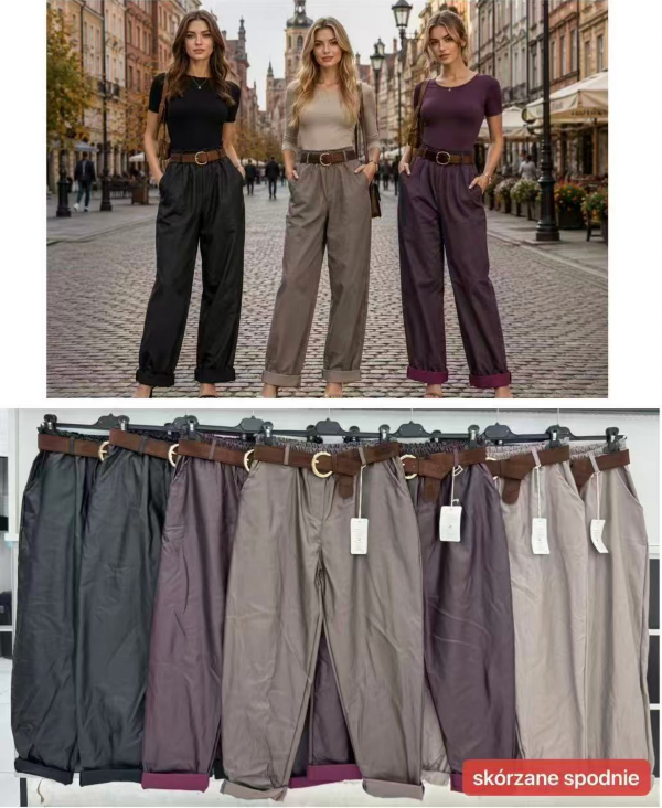  Spodnie damskie (Włoskie produkt) Roz Standard, Mix Kolor Paczka 5 szt