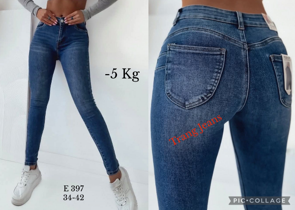 Spodnie damskie jeansy Roz 34-42, 1 Kolor Paczka 10 szt