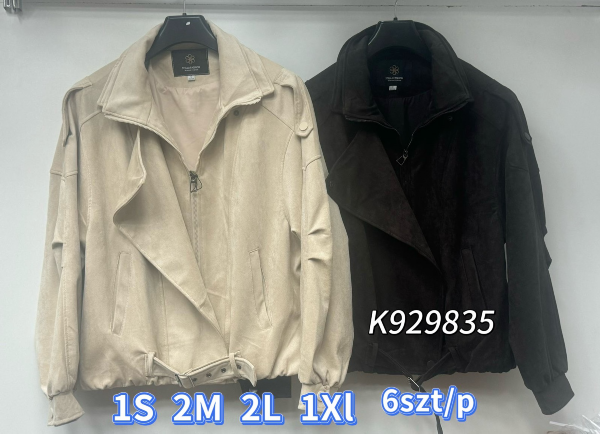 Kurtki damskie cienkiRoz S/M-L/XL, 1 Kolor Paczka 6 szt 1