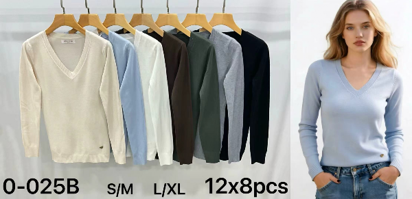 Swetry damskie Roz S/M-L/XL, Mix Kolor Paczka 8 szt