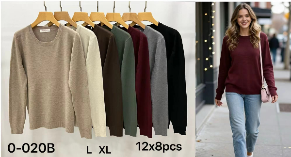 Swetry damskie Roz L-XL, Mix Kolor Paczka 8 szt