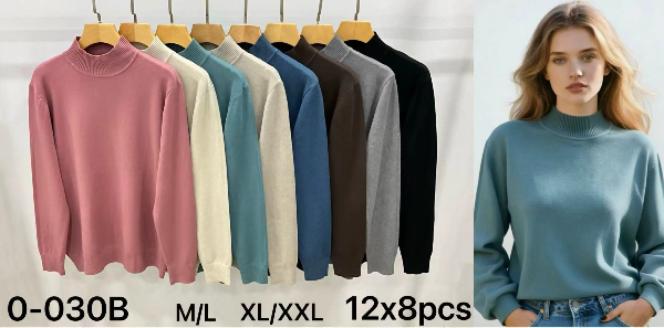 Swetry damskie Roz M/L-XL/XXL, Mix Kolor Paczka 8 szt