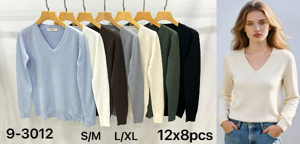 Swetry damskie Roz S/M-L/XL, Mix Kolor Paczka 8 szt