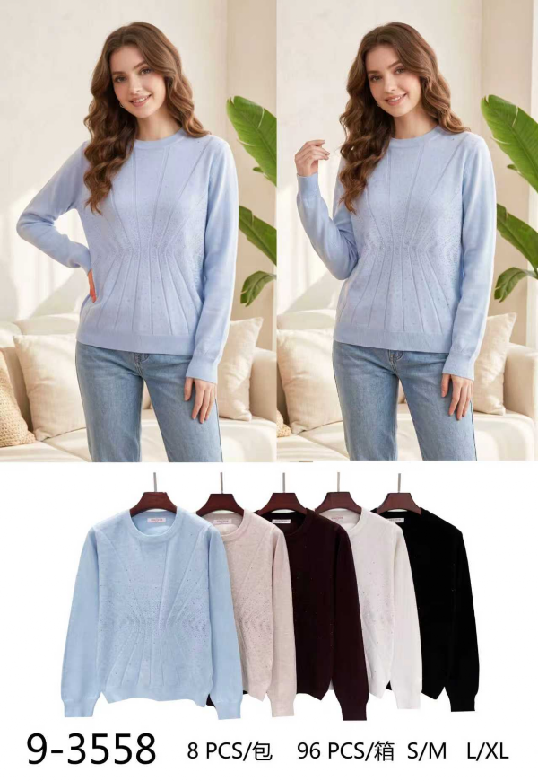 Swetry damskie Roz S/M-L/XL, Mix Kolor Paczka 8 szt