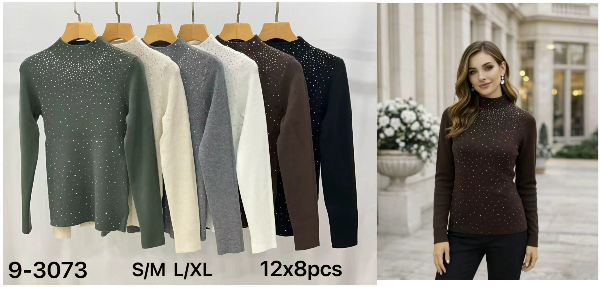 Swetry damskie Roz S/M-L/XL, Mix Kolor Paczka 8 szt