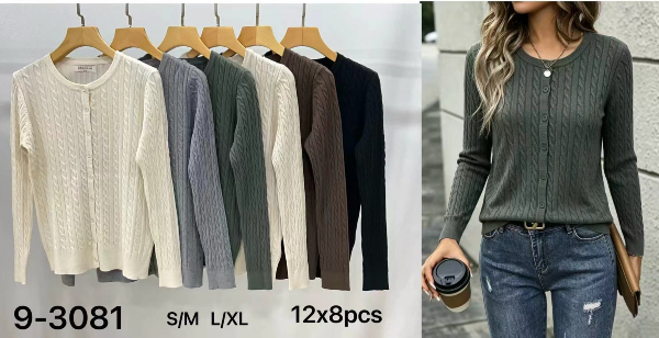 Swetry damskie Roz S/M-L/XL, Mix Kolor Paczka 8 szt