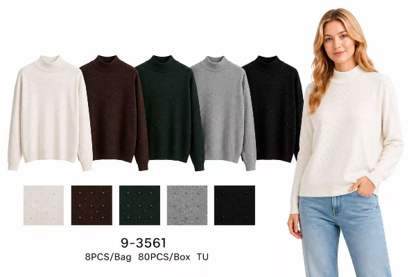Swetry damskie Roz Standard, Mix Kolor Paczka 8 szt