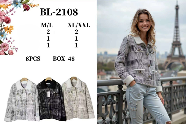 Narzutki damskie (Francja produkt) Roz M/L-XL/XXL, Mix Kolor Paczka 10 szt