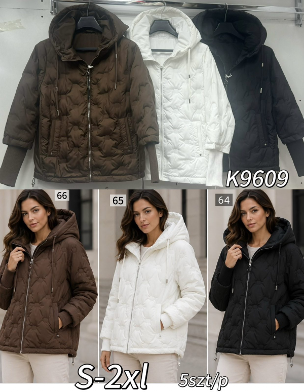 Kurtki damskie cienki Roz S-2XL, 1 Kolor Paczka 5 szt 1