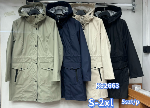 Kurtki damskie cienki Roz S-2XL, 1 Kolor Paczka 5 szt