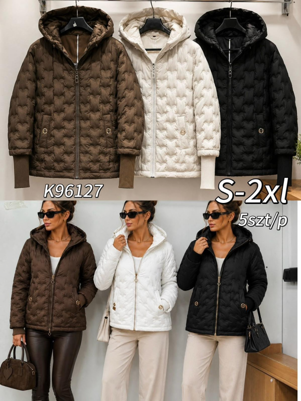 Kurtki damskie cienki Roz S-2XL, 1 Kolor Paczka 5 szt
