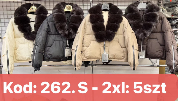 Kurtki damskie cienki Roz S-2XL, 1 kolor Paczka 5 szt