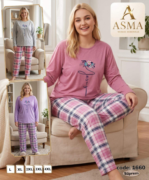 Piżama damska Roz L-4XL, Mix kolor Paczka 12 szt