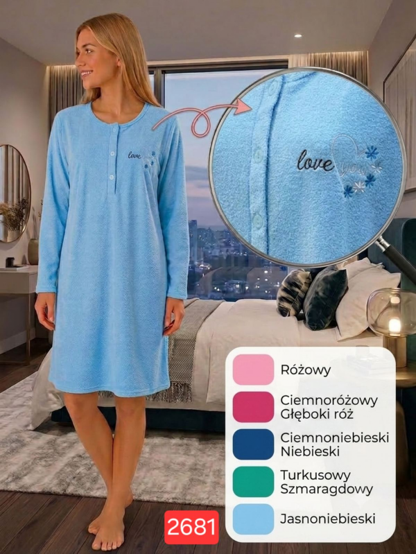 Piżama damska Roz M-3XL, Mix kolor Paczka 12 szt