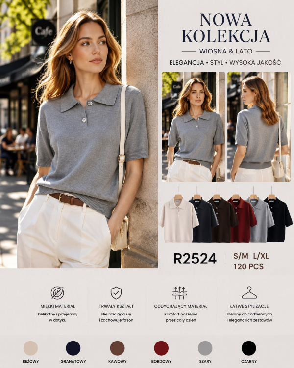 Swetry damskie Roz S/M-L/XL, Mix Kolor Paczka 12 szt