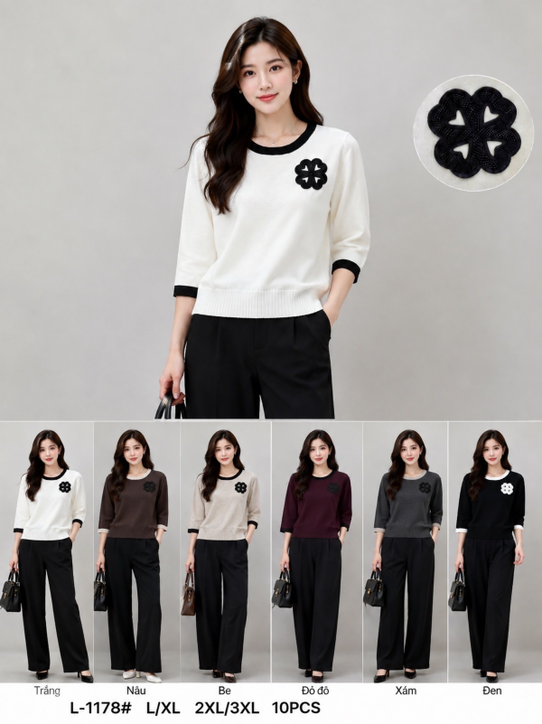 Bluzki damskie Roz L-3XL, Mix Kolor Paczka 10 szt