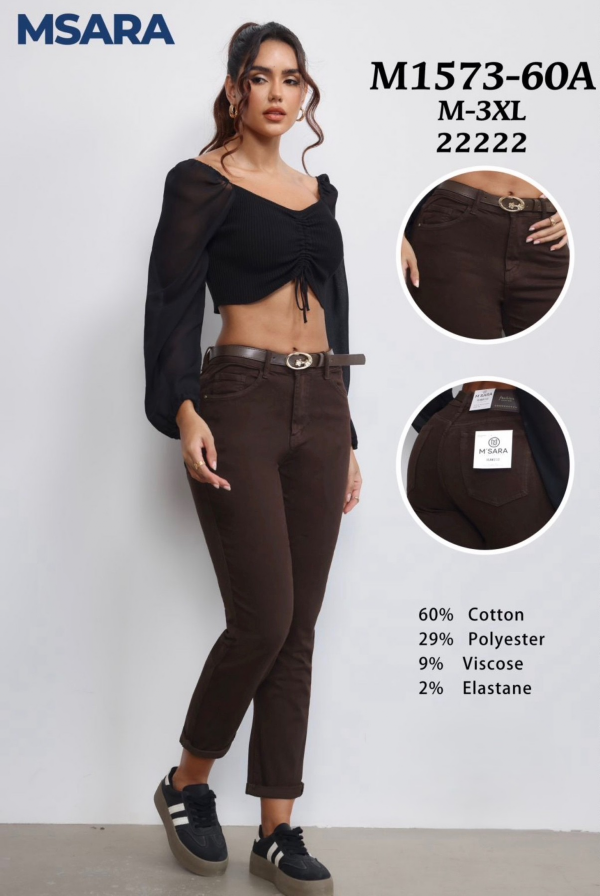 Spodnie damskie jeansy Roz M-3XL, 1 Kolor Paczka 10 szt