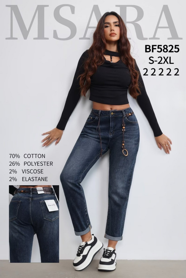 Spodnie damskie jeansy Roz S-2XL, 1 Kolor Paczka 10 szt