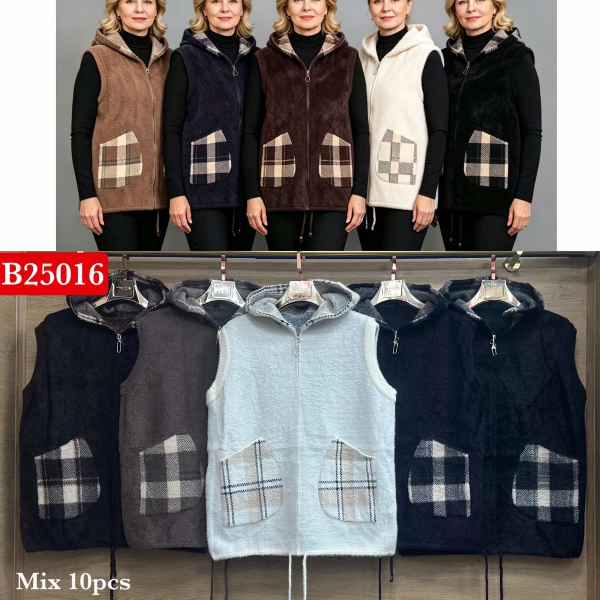 Kamizelki damskie Roz Standard, Mix Kolor Paczka 10 szt
