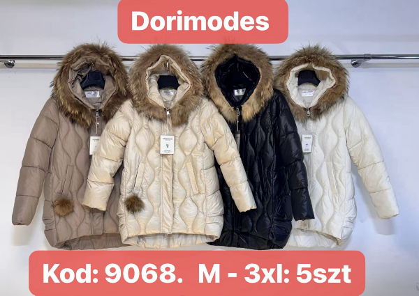 Kurtki damskie cienki Roz M-3XL, Mix kolor Paczka 5 szt