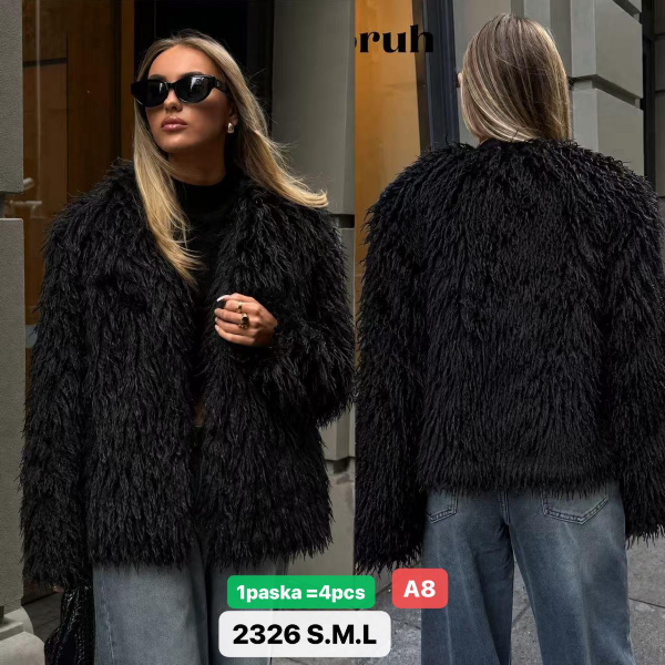 Kurtka alpaka damkie Roz S-M-L, 1 Kolor Paczka 4 szt