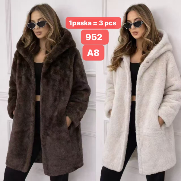Kurtka alpaka damkie Roz S-XL, 1 Kolor Paczka 3 szt