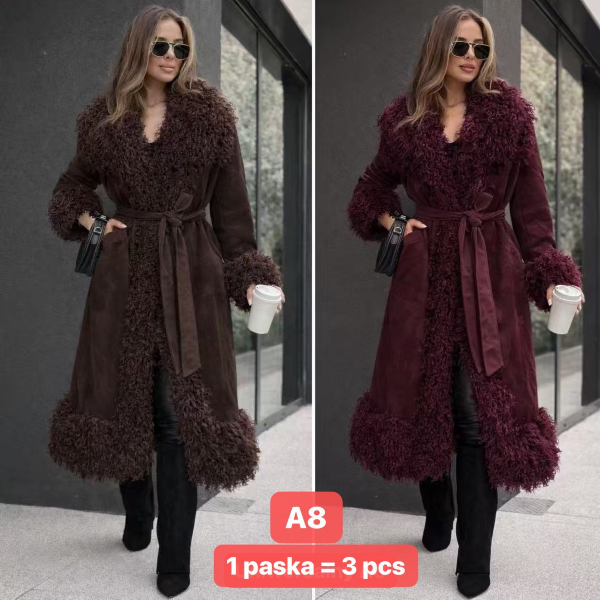 Kurtka alpaka damkie Roz S-XL, 1 Kolor Paczka 3 szt