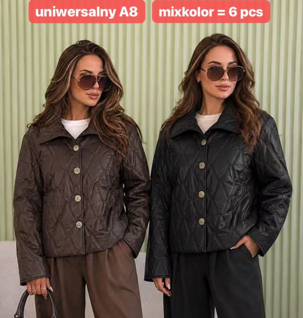 Kurtki damskie cienki Roz S-XL, 1 Kolor Paczka 6 szt