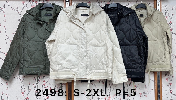 Kurtki damskie cienki Roz S-2XL, 1 Kolor Paczka 5 szt
