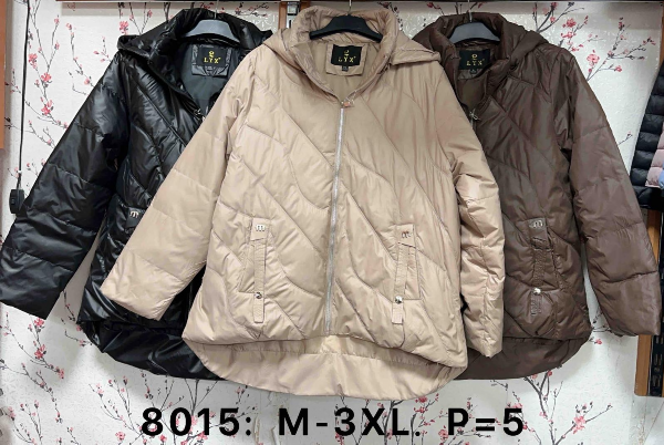 Kurtki damskie cienki Roz M-3XL, 1 Kolor Paczka 5 szt