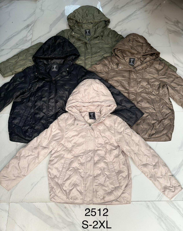 Kurtki damskie cienki Roz S-2XL, 1 Kolor Paczka 5 szt