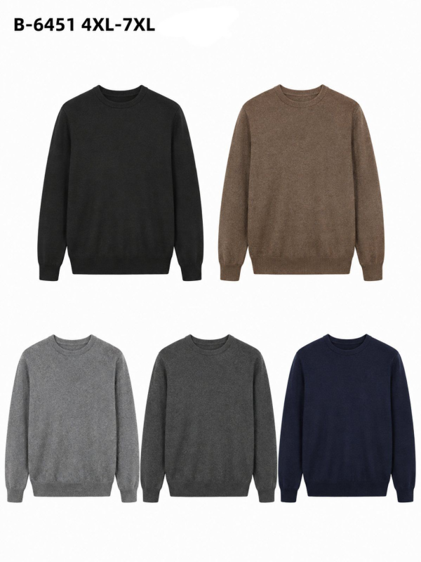 Swetry męska Roz 4XL-7XL, Mix Kolor Paczka 12 szt