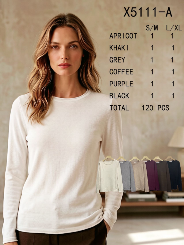 Swetry damskie Roz S/M-L/XL, Mix Kolor Paczka 12 szt