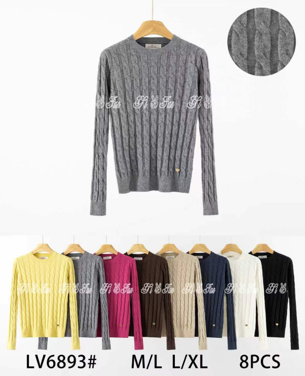 Swetry damskie Roz M/L-L/XL, Mix Kolor Paczka 8 szt